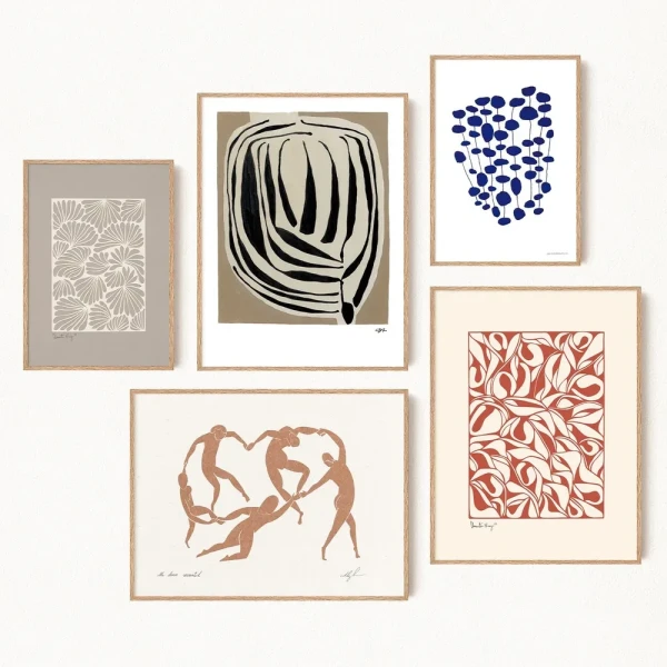 Набор из 5 постеров "Art Gallery No 119"